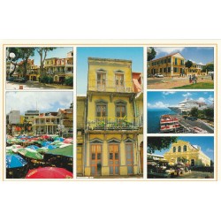 3 x Photo cpsm grand format GUADELOUPE Pointe-à-Pitre, Cascade des écrevisses et Îlet Caret