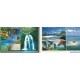 3 x Photo cpsm grand format GUADELOUPE Pointe-à-Pitre, Cascade des écrevisses et Îlet Caret