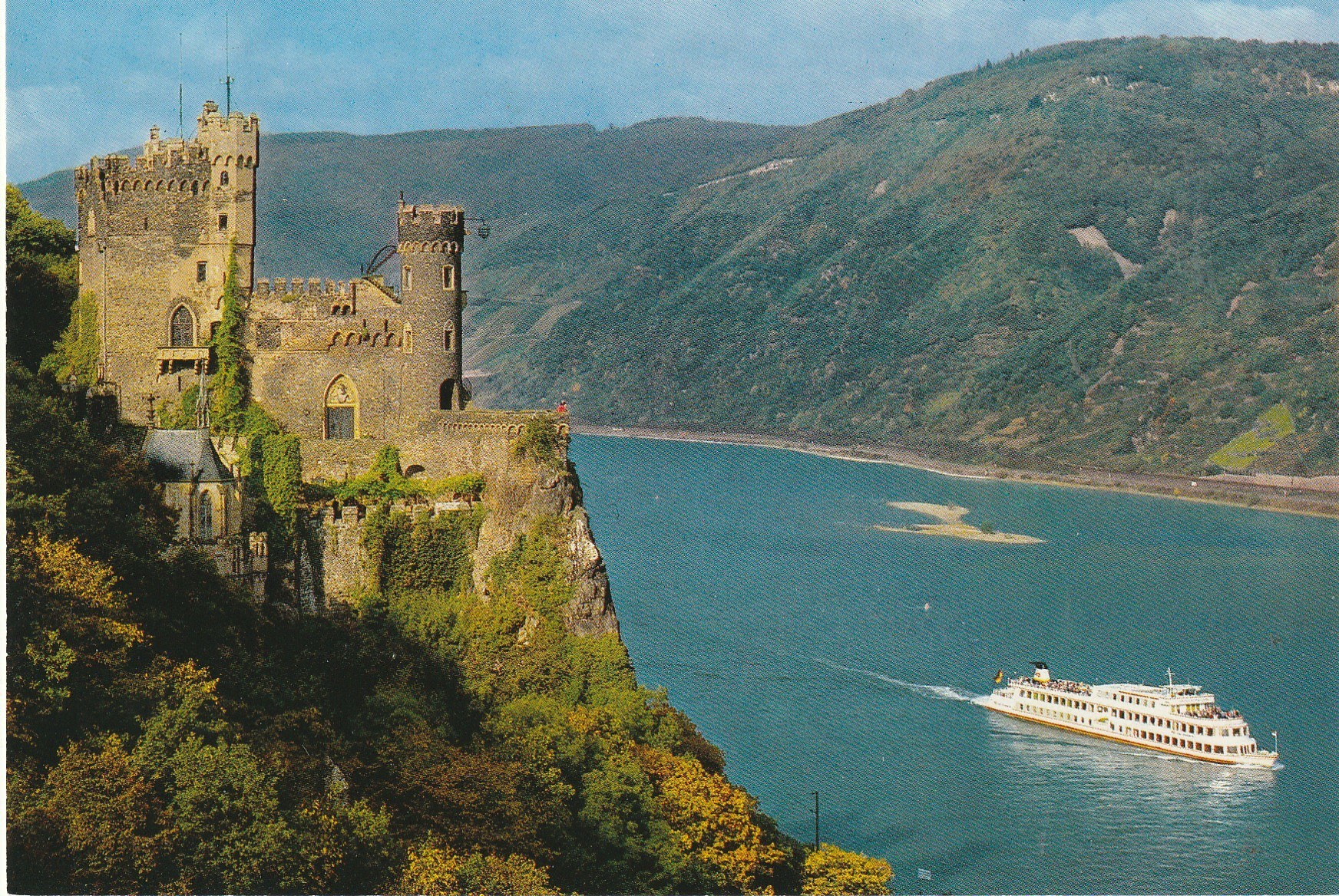 2 x Photo cpsm grand format Allemagne BURG RHEINSTEIN & KÖLN AM RHEIN