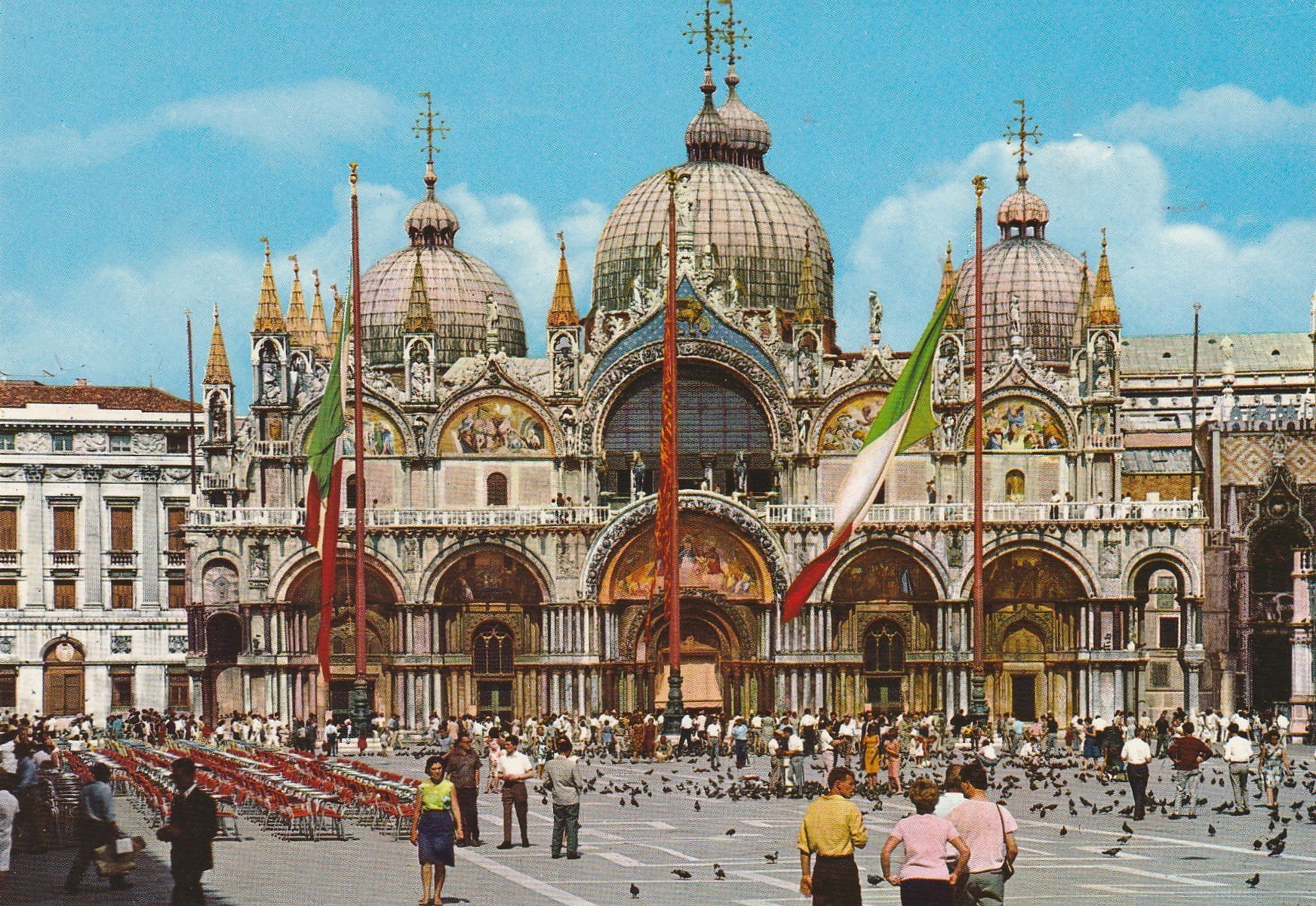 2 x Photo cpsm grand format VENEZIA VENISE. Basilica S. Marco et Canal de la Canonica
