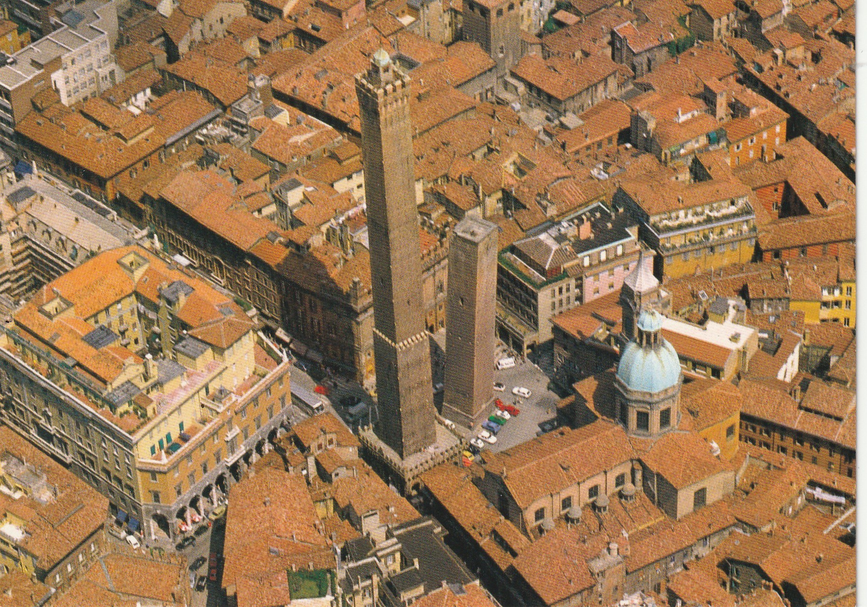 2 x Photo cpsm grand format BOLOGNA. Veduta aerea