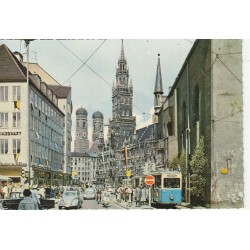 2 x Photo cpsm grand format Allemagne MÜNCHEN. Marienplatz & Frauenkirche