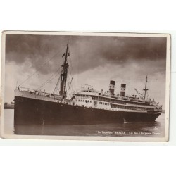 2 x Photo cpsm petit format Transports PAQUEBOTS. Le Brazza et le Liberté 1935
