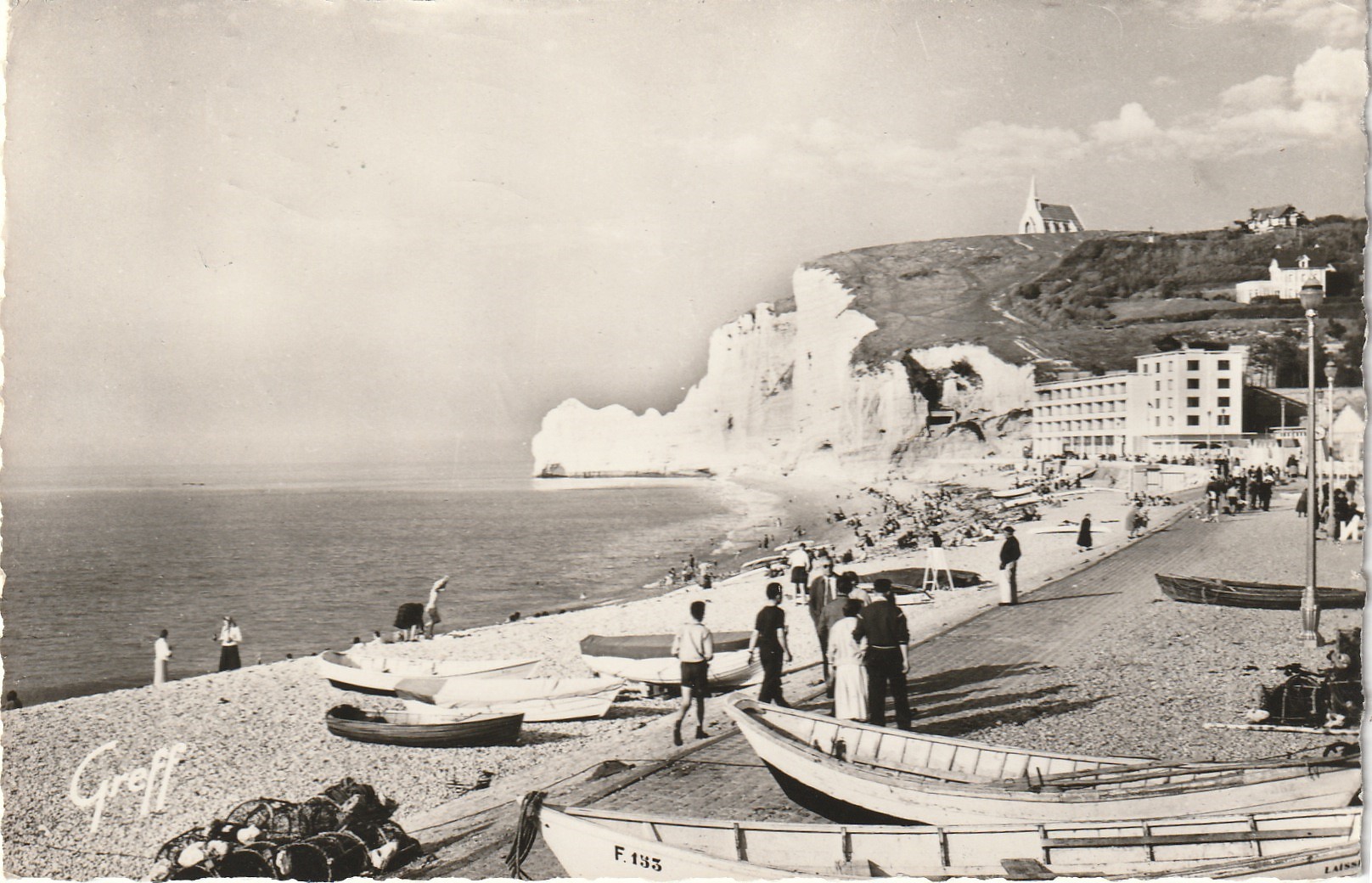 2 X photo cpa 76 ETRETAT & SAINT-PALAIS-SUR-MER 1970