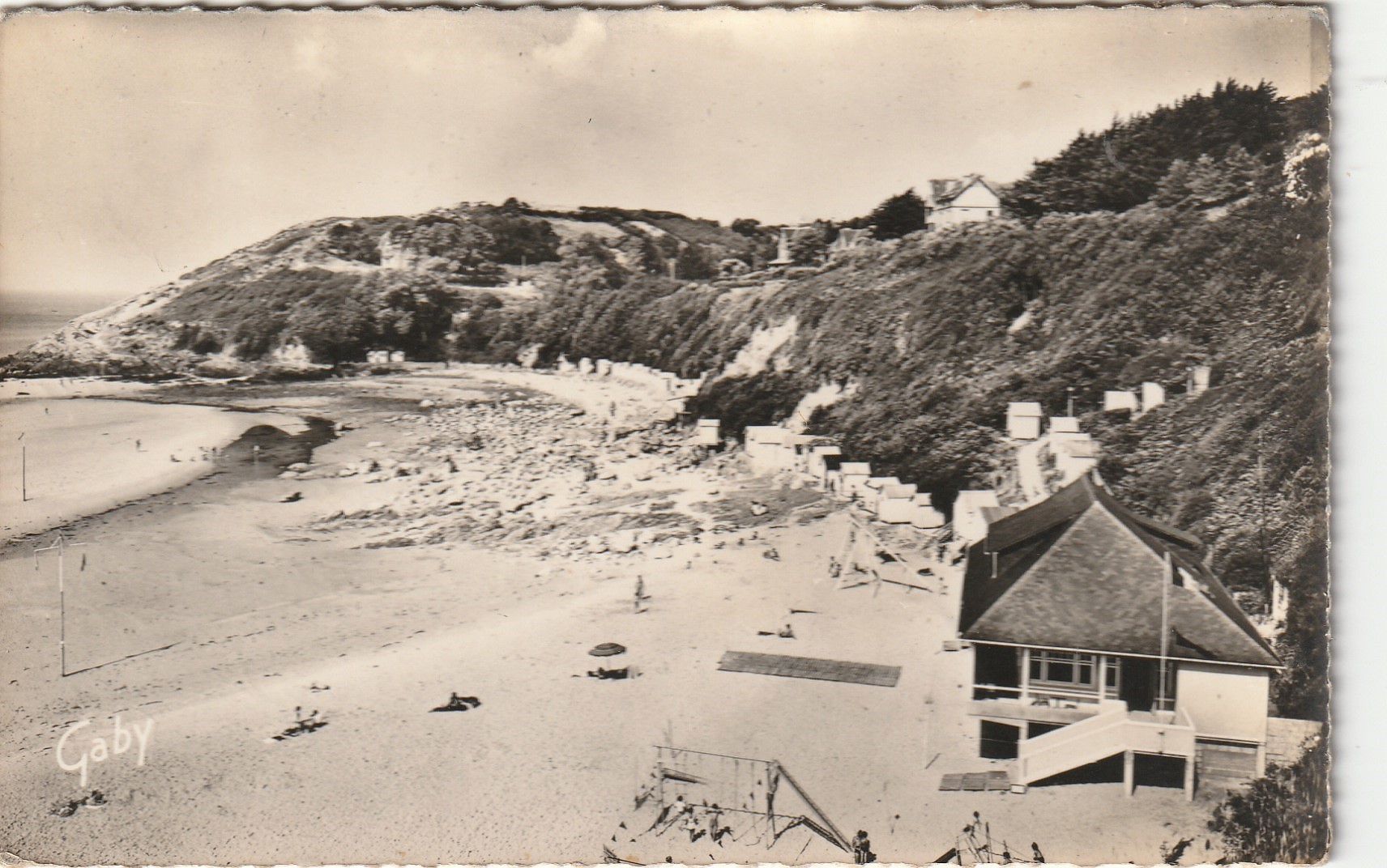 2 X photo cpa petit format 50 CARTERET. Plage et Côte Rocheuse 1957