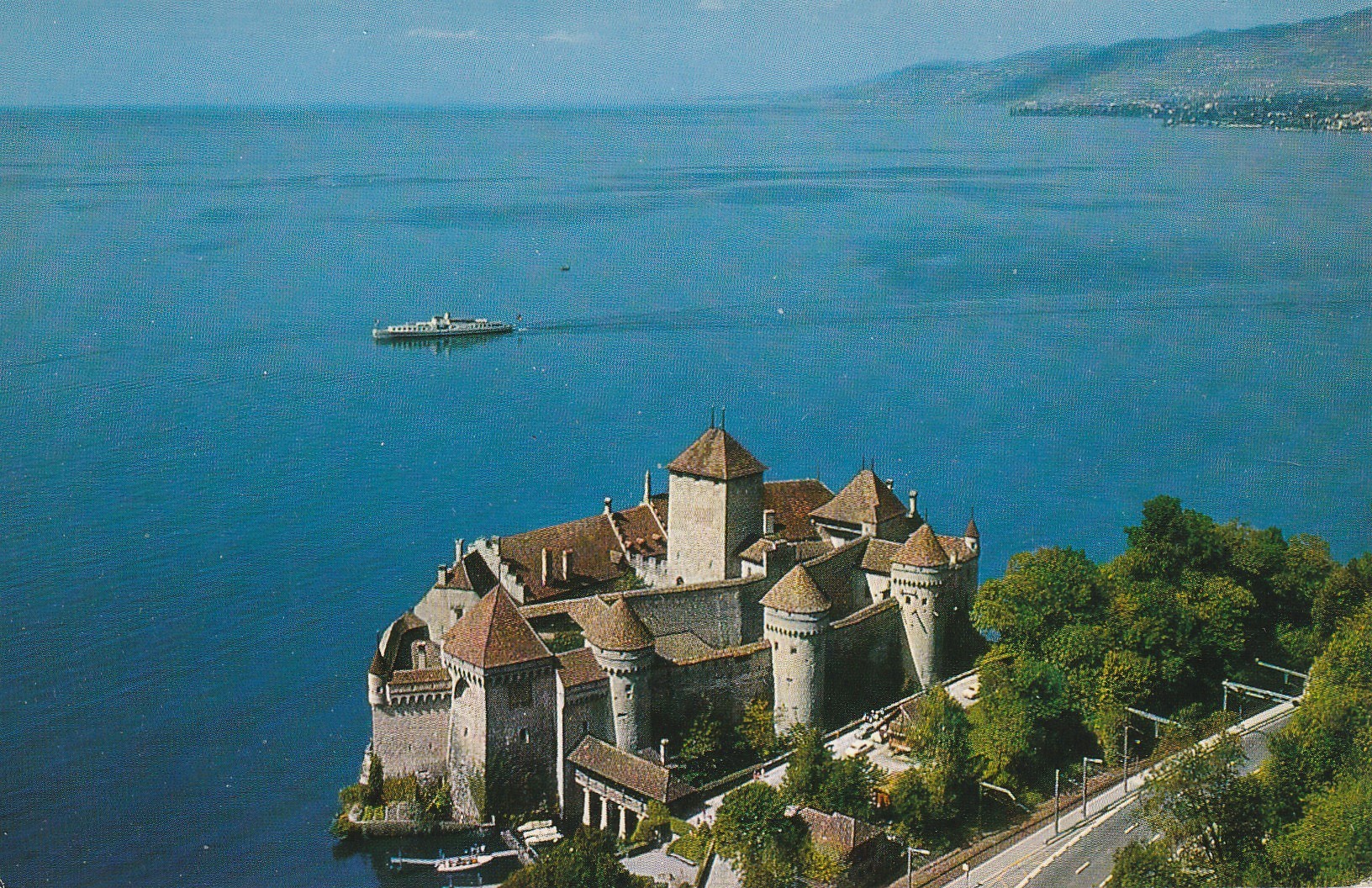 2 x Photo cpsm petit format SUISSE Le Château de Chillon et les Dents du Midi