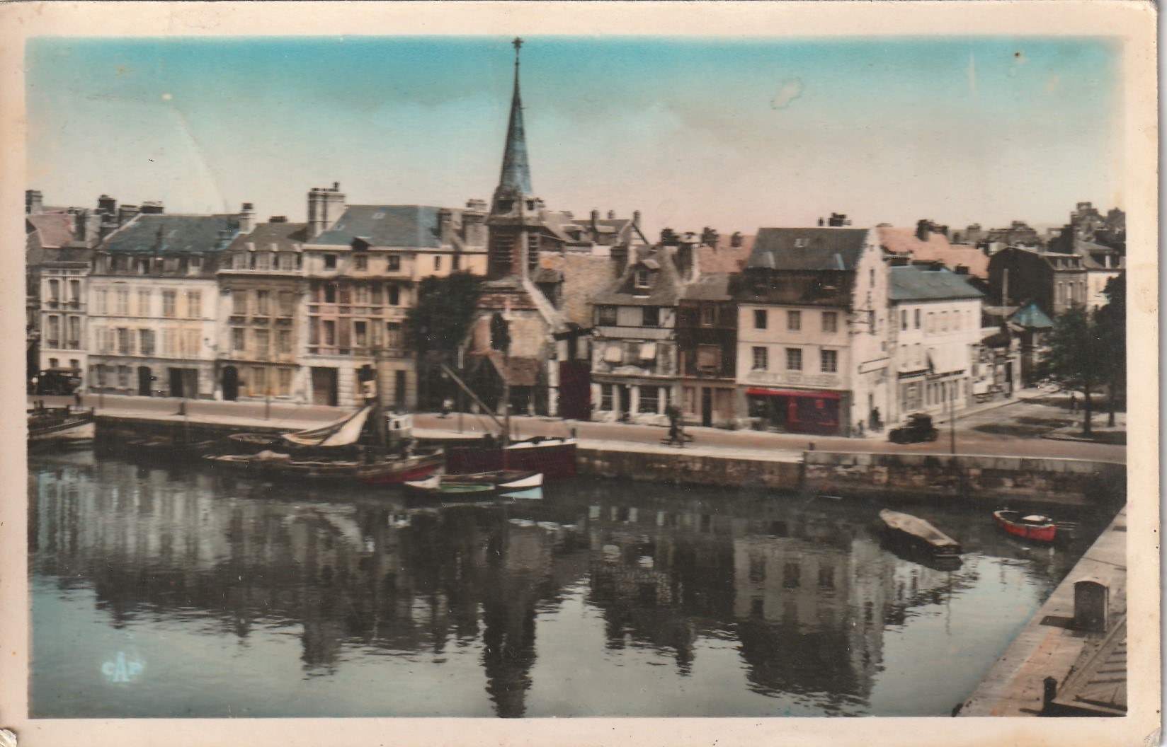 Photo cpsm petit format 14 HONFLEUR. Quai Saint-Etienne 1951
