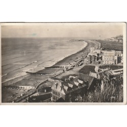 Photo cpsm petit format 76 DIEPPE. La Plage 1934