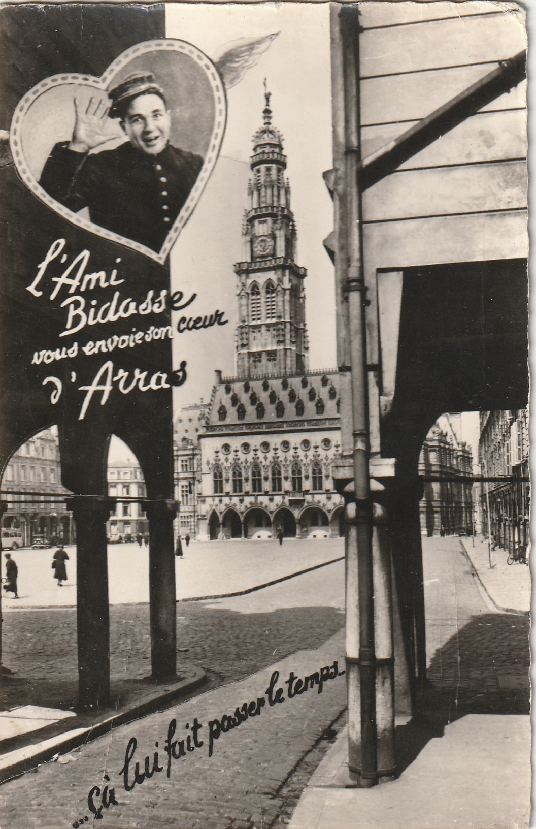 Photo cpsm petit format 62 ARRAS. L'Ami Bidasse
