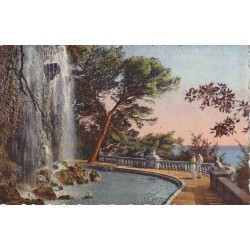 Photo cpsm petit format 06 NICE. La Cascade du Château vers 1960