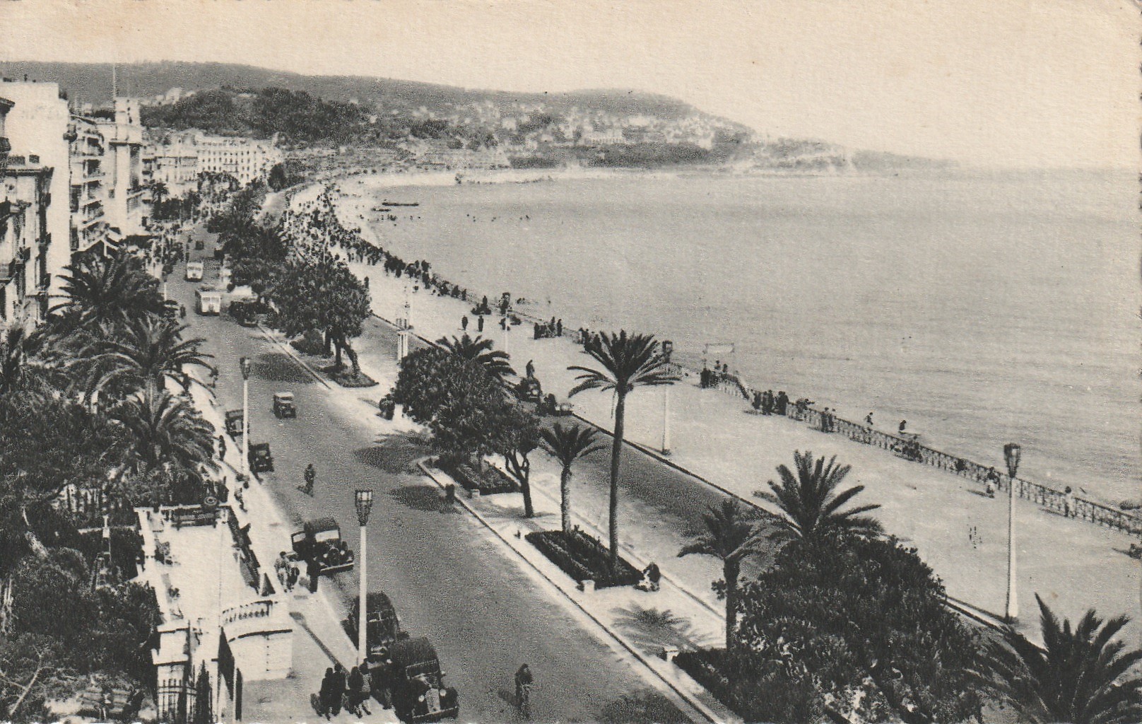 Photo cpsm petit format 06 NICE. La Promenade des Anglais