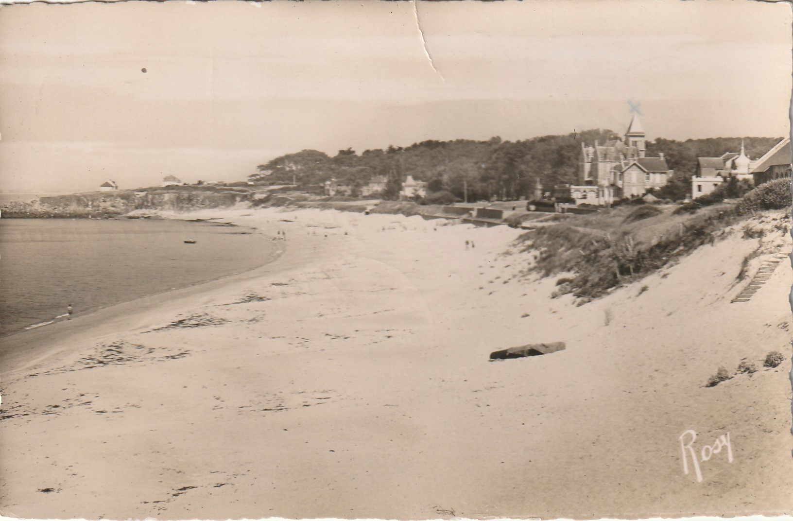 Photo cpsm petit format 44 PORNICHET-SAINTE-MARGUERITE la Plage 1957
