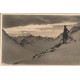 Photo cpsm petit format AUTICHE Bick auf Stubaier ut Ötztaler Alpen avec skieur