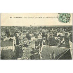 carte postale ancienne 22 SAINT-BRIEUC. Vue générale 1907
