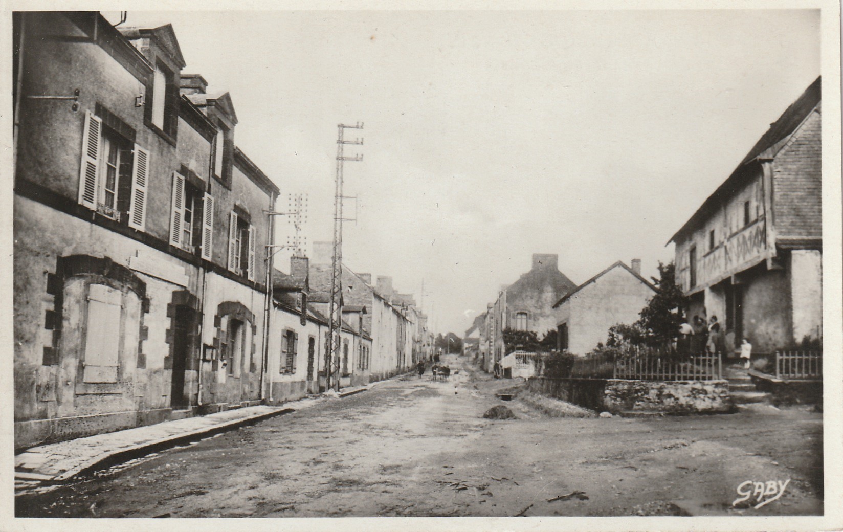 Photo Cpsm petit format 44 SAINT-NICOLAS-DE-REDON. La Poste rue de la Garenne