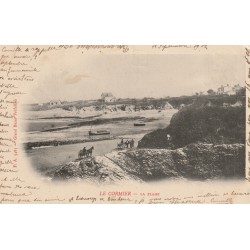 44 LE CORMIER. Attelages de Pêcheurs et Ramasseurs de Goëmon sur la Plage 1902