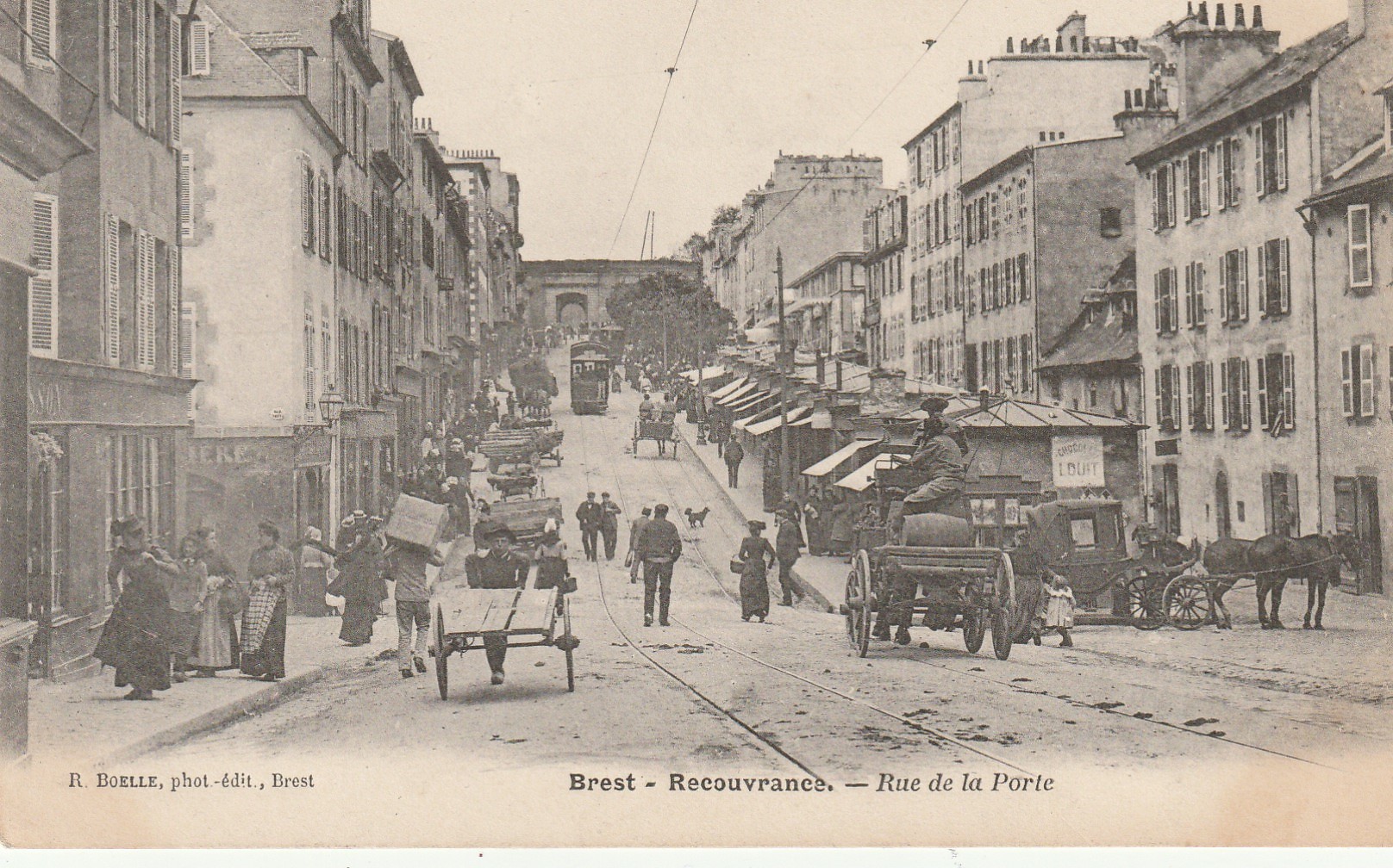 29 BREST. Recouvrance Rue de la Porte vers 1900.