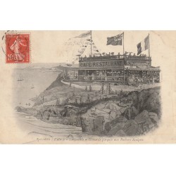 35 ROTHENEUF. Café Restaurant Aux Rochers Sculptés 1908 magasin souvenirs cartes postales