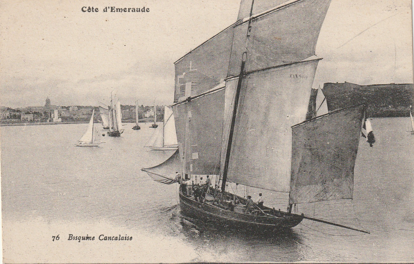 35 CANCALE. Bisquine Cancalaise retour de Pêche
