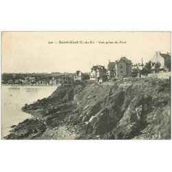 carte postale ancienne 22 SAINT-CAST. Vue prise du Port 1924