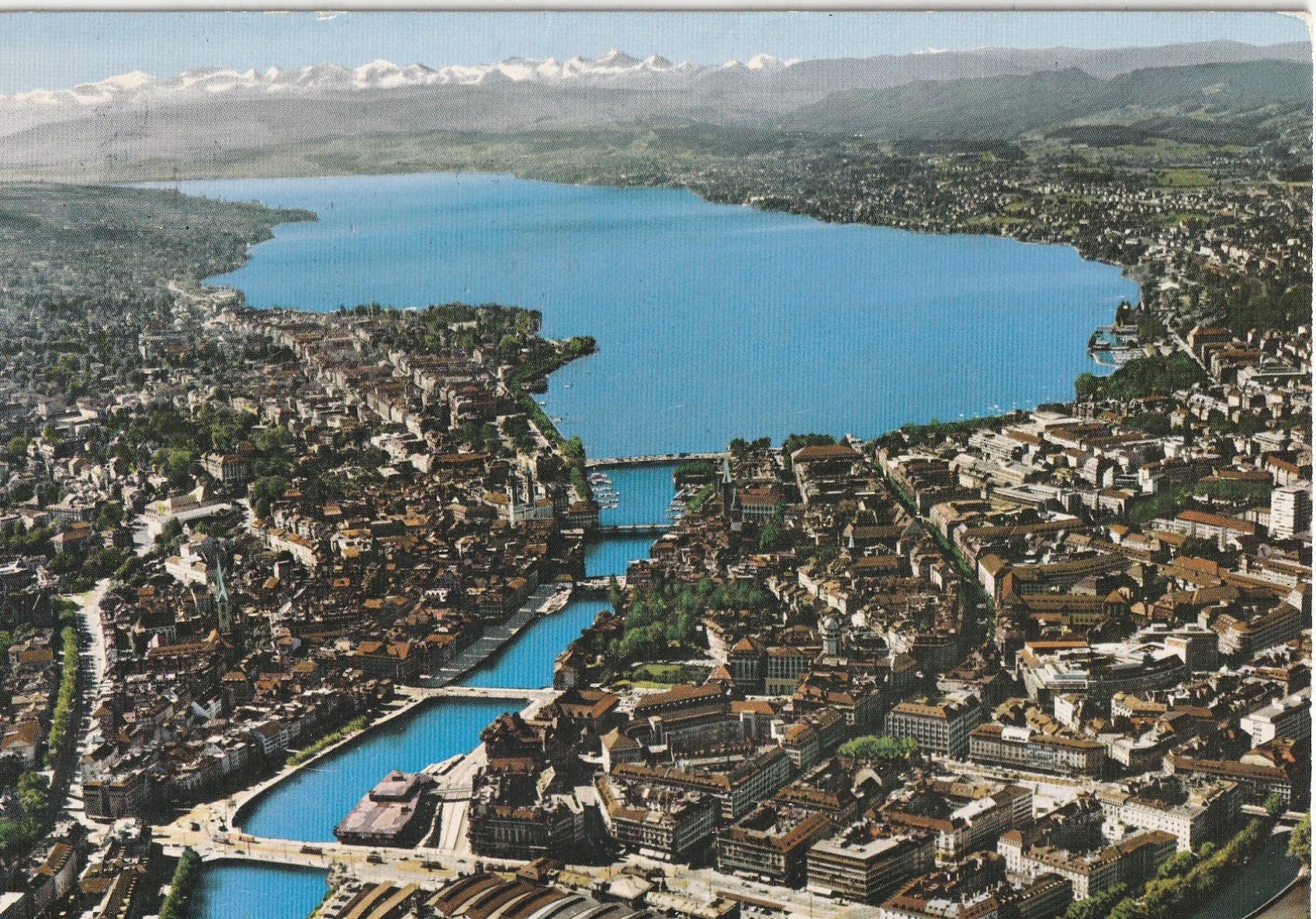 4 photo cpsm grand format Suisse ZÜRICH 1970