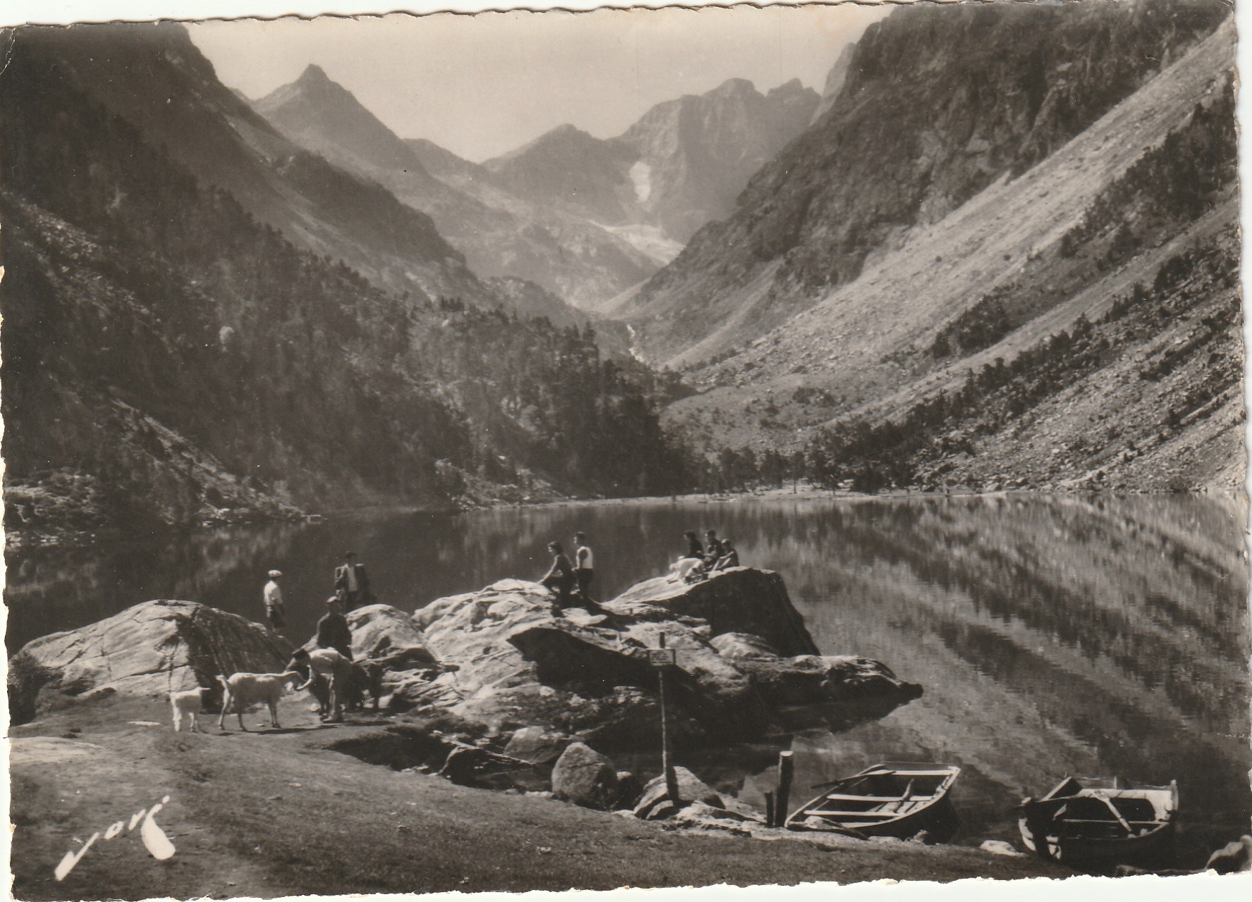 Photo Cpsm grand format 05 Lac de GAUBE. Le Vignemale 1958
