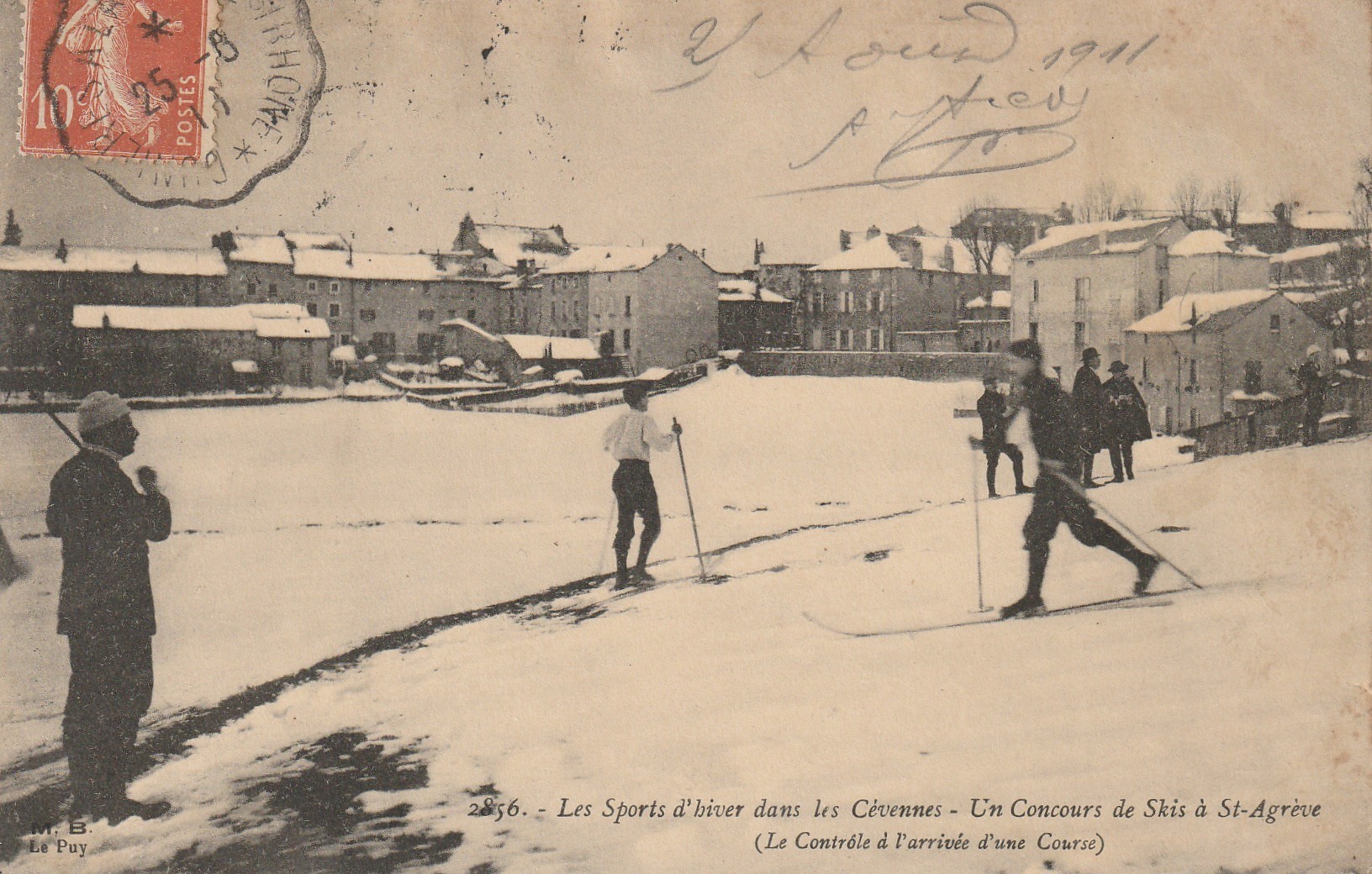 07 SAINT-AGREVE. Un Concours de Skis 1911
