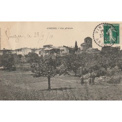 07 VINEZAC. Le Village et animation dans les Vergers 1910