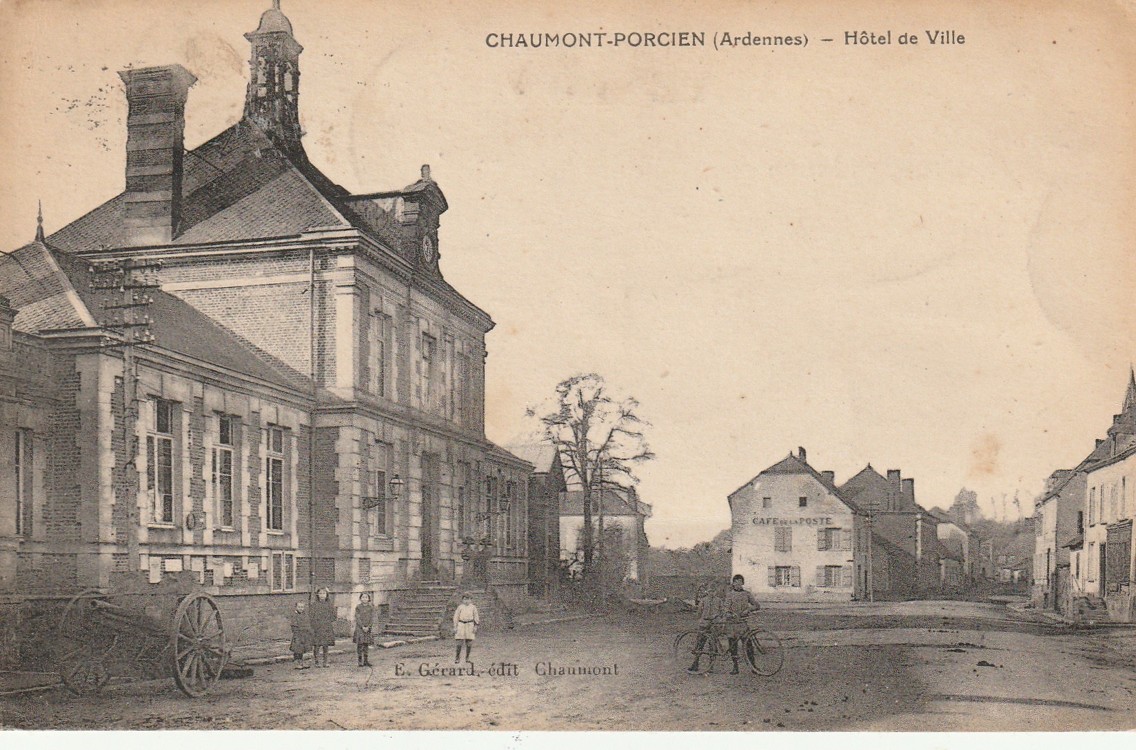 08 CHAUMONT PORCIEN. Hôtel de Ville 1924