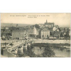 carte postale ancienne 03 MONTLUCON. Panorama Vieille Ville