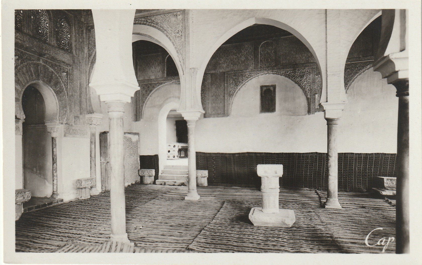 2 Photo Cpsm petit format Algérie TLEMCEN SIDI-BOU-MEDINE Mirab et Mosquée