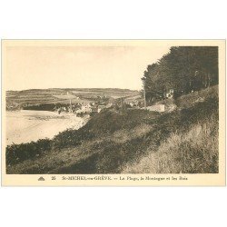 carte postale ancienne 22 SAINT-MICHEL-EN-GREVE. Plage, Montagne et Bois