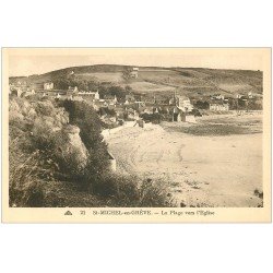 carte postale ancienne 22 SAINT-MICHEL-EN-GREVE. Plagevers l'eglise