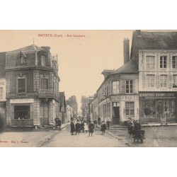 27 BRETEUIL. Rue Gambetta Fruits Gastine Graineterie et Boucherie Malherbe