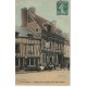 27 LES ANDELYS. Hostellerie du Grand Cerf 1908. Superbe carte toilée animation
