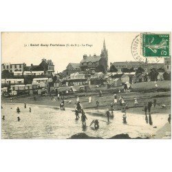 carte postale ancienne 22 SAINT-QUAY-PORTRIEUX. La Plage 1913