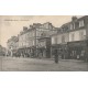 27 BEUZEVILLE. Rue Destain 1913 nombreux Commerces. Perspective rare...