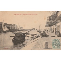 30 LE GRAU-DU-ROI. Bateau de Pêche au Quai des Villas 1907