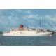 2 Photo cpsm petit format TRANSPORTS Paquebot Ile de France et Colombie 1966