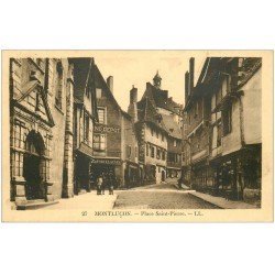 carte postale ancienne 03 MONTLUCON. Place Saint-Pierre 1932