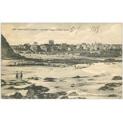 carte postale ancienne 22 SAINT-QUAY-PORTRIEUX. Les Trois Plages 1915