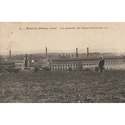 38 PONT-DE-CHERUY. Les Usines Grammont avec personnage