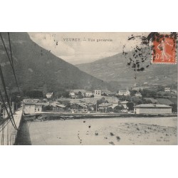 38 VEUREY. Vue sur le Pont du Village vers 1911