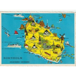 Photo cpsm grand format Danemerk BORNHOLM EISENBAHN