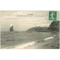 carte postale ancienne 22 SAINT-QUAY-PORTRIEUX. Pointe du Sémaphore 1912