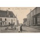 58 CHAMPLEMY. Fillettes Route de Prémery avec Commerce Raffaitin 1921