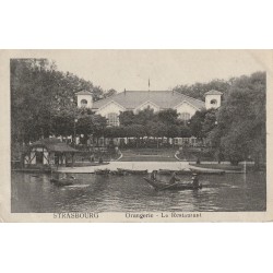 67 STRASBOURG. Orangerie le Restaurant et Canoteurs 1921