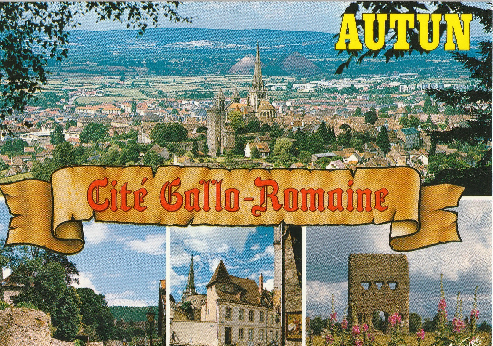 4 Photo Cpsm grand format 71 AUTUN