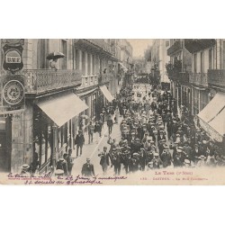 81 CASTRES. Fanfare Municipale Rue Gambetta. Gymnastes Trompettes et Trombones 1908
