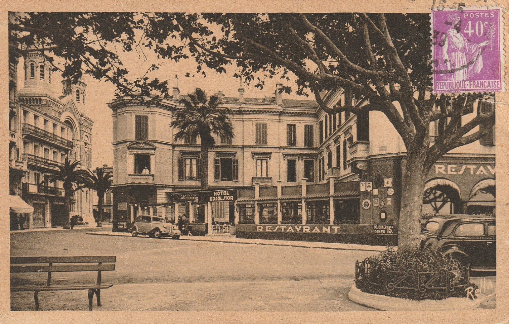 83 SAINT-RAPHAEL. Restaurant Hôtel Excelsior Boulevard Félix Martin 1939